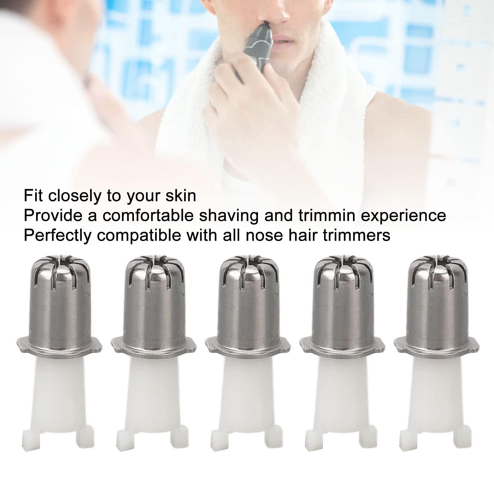 Semme Toilettree Nose Hair Trimmer Blades,Nose Hair Trimmer Head, 10pcs Portable Universal Replacement Clipper Blade Heads for Perfect Fitting and Easy Cleaning, Daily Storage and Travel