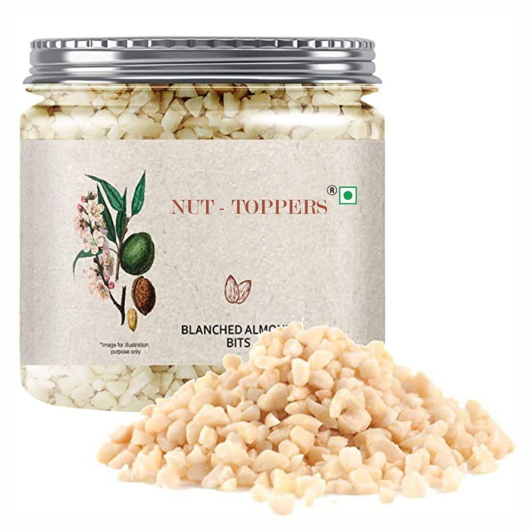 Nut Toppers Nut Toppers Blanched Almond Bits 200g |Chopped Blanched Almonds for Baking and Crunchy Topping, 200g |