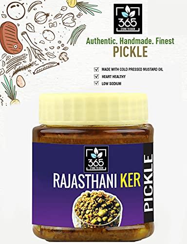 365 STORE TO DOOR 365 STORE TO DOOR Rajasthani Ker Pickle, 500g | Ker Sangri Ka Achar | Homemade, No Preservatives, No Oil | 100% Pure & Hygiene | Ready to Eat