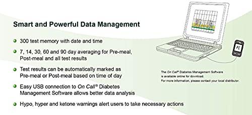On Call On Call Extra Blood Glucose Sugar Check Glucometer with 25 FREE Strips from ACON USA