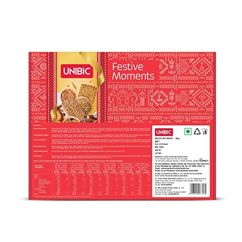 Unibic Unibic Festive Moment Cookies, 500g Gift Hamper for Festivals, Sweet Gourmet Delicacies, Corporate Gifting for Employees, Friends and Family