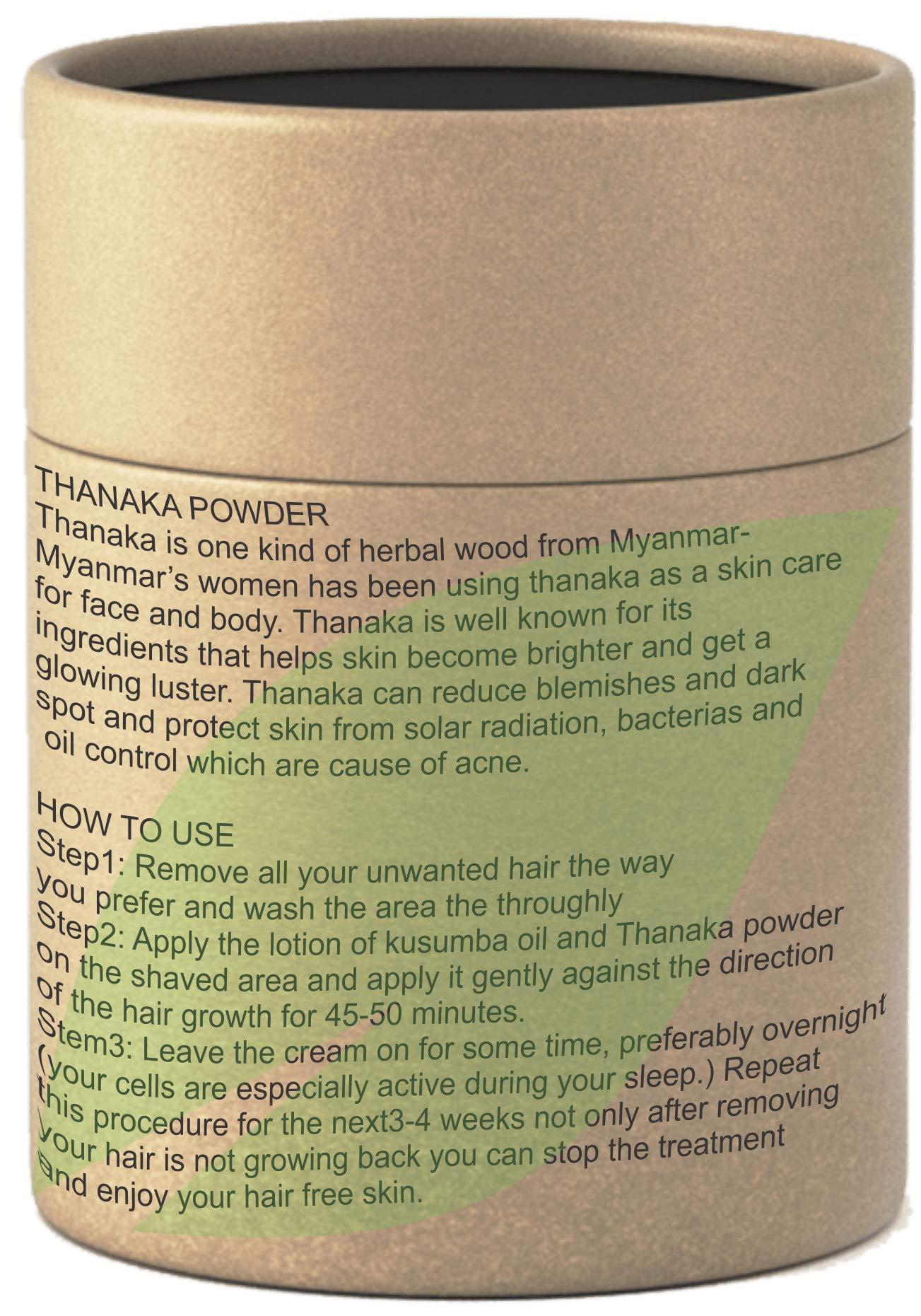 metherb Thanaka Powder 30g for Permanent hair Removal,anti-acne, anti- aging