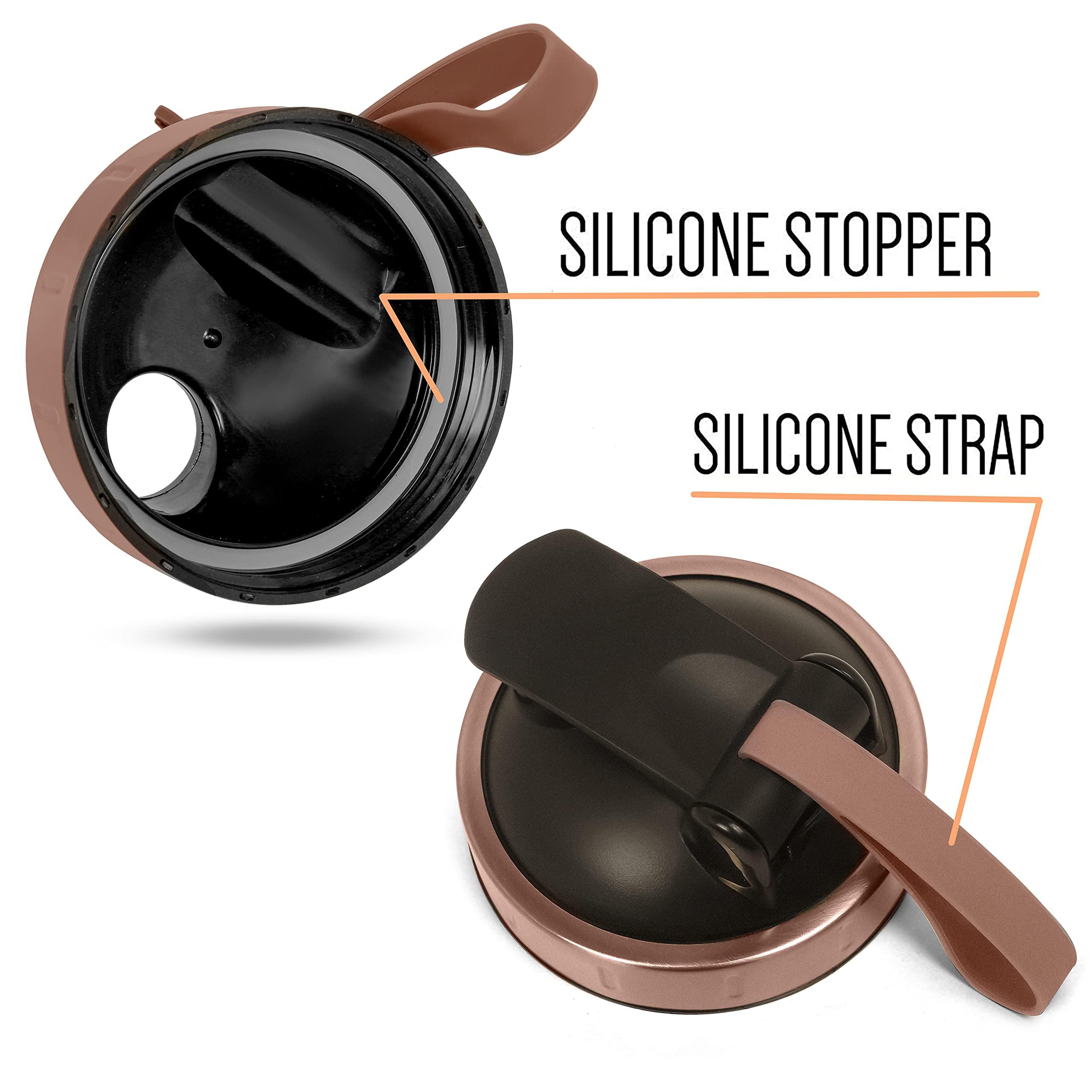 BURRDOFF BURRDOFF Bpa Free Stainless [Visible Window] Steel Shaker Bottles For Protein Shake, Gym (Copper Rose Gold) - 950 Ml, Pack Of 1, 850 Milliliter