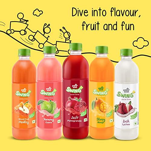 Paper Boat Paperboat Swing Slurpy Mango Juice with Vitamin D, 600 ml Each - Pack of 6