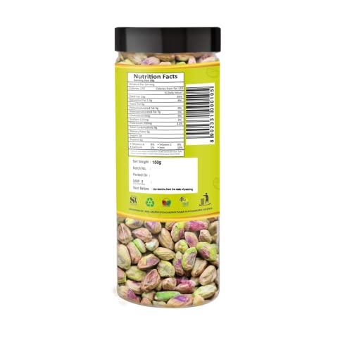 Yum Yum YUM YUM Premium Unsalted Pistachio Kernels 300g (Pack of 2-150 Jar Each) | Super Crunchy & Delicious |Plain Pista | Gluten Free | 100% Natural Dry Fruits | Healthy Evening Snack