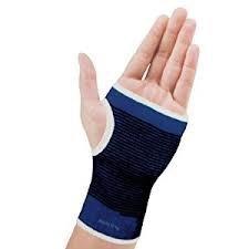 MARK AMPLE MARK AMPLE® Elastic Palm Wrist Glove Hand Grip Support Protector Brace Sleeve Support (Free Size, Blue)