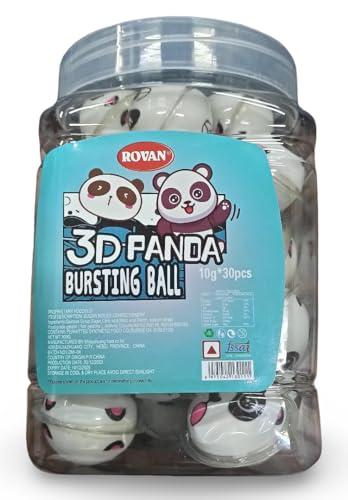 Rovan 3D Bursting Ball Rovan 3D Bursting Milk Gummi Soft Juicy Candy Ball Each 10gm Pack Of 30 Pieces (Panda)