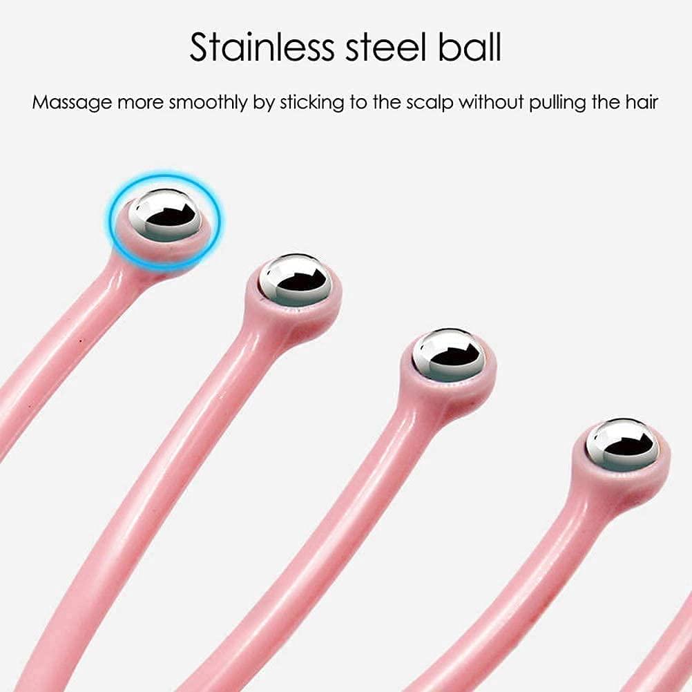 Top Select Top Select Head Massager 5 Roller Balls Prongs Scratcher Deep Relaxation,Head Scalp Massagers for Headache Relief, Scalp Stress Relax (1 Pieces/Multi-Color)