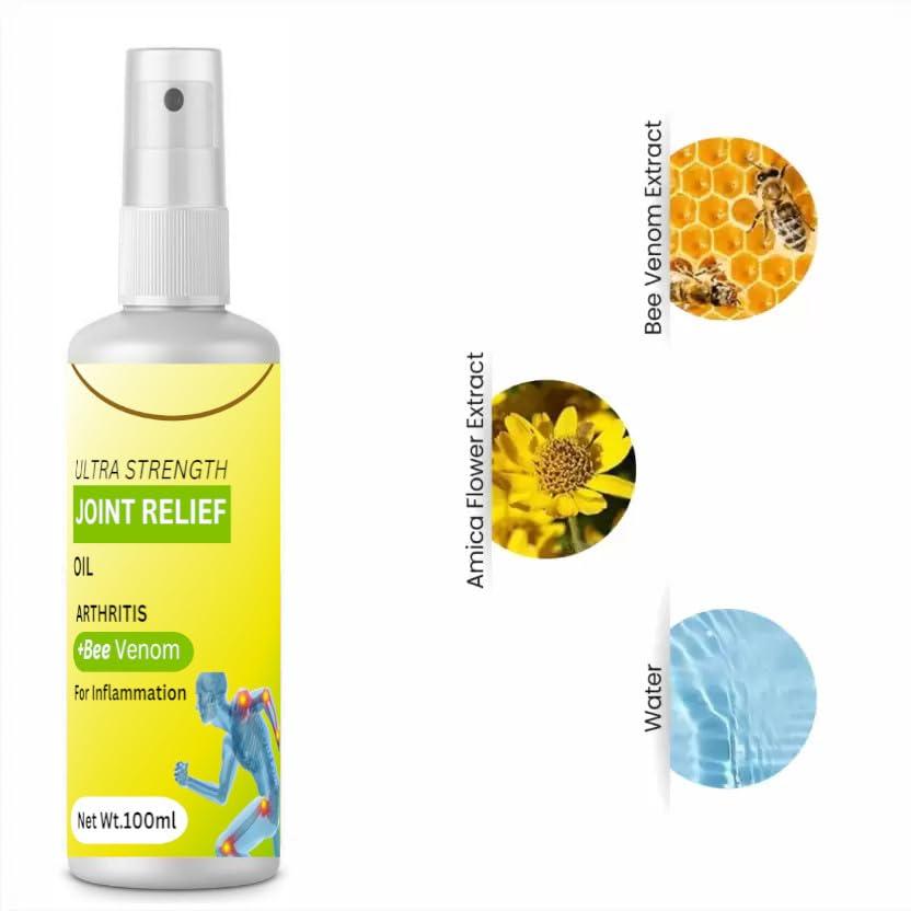 AB Company Bee venom Ultra Joint Pain Relief Spray, Anti-Inflammatory, Relieves Joint Pain and Muscle Oil Spray 100ml