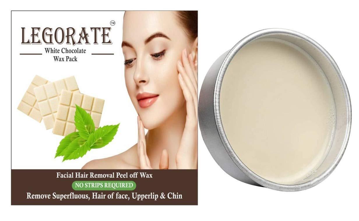 LEGORATE LEGORATE White Chocolate Facial Hair Removal Peel Off Katori Wax, Women (90 Gm) For Face Upper Lips & Chin