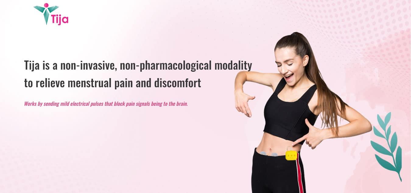 Tija Tija -Period Pain Relief Device (Smart Wearable, Instant Natural drug free relief for Menstrual cramp and discomfort rechargeable 2 year warranty) (Lavender)