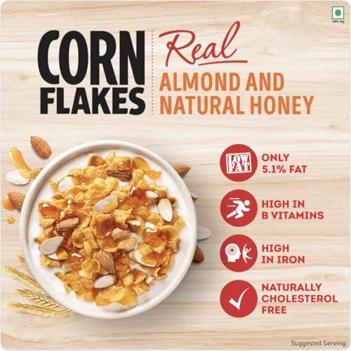 Kellogg's Kellogg\'s Combo, Corn Flakes Real Almond And Honey, 1 Kg And Kellogg\'S Muesli With 20% Nuts Delight Pouch, 750 G