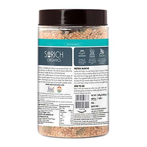 Sorich Organics Sorich Organics Protein Munchies 250 Gm - Mixture of Quinoa Puffs, Soya Nuts, Almonds, Sunflower & Pumpkin Seeds | Super Healthy Ready to Eat Snacks | Daily Dose of High Protein | Gluten Free | Health