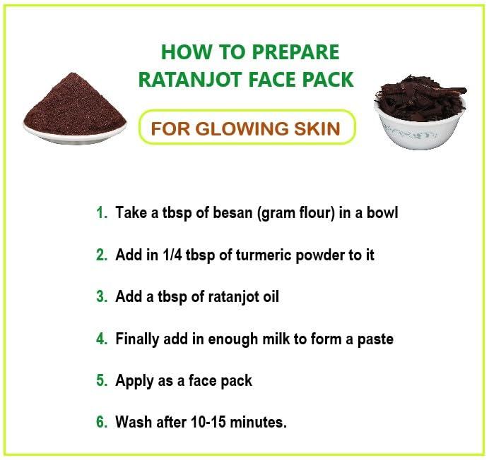 3V PRODUCTS 3V PRODUCTS Ratanjot Powder 50g | Alkanet Root | Vembalam Pattai | Laljadi | Alkanna Tinctoria (Pack of 1)