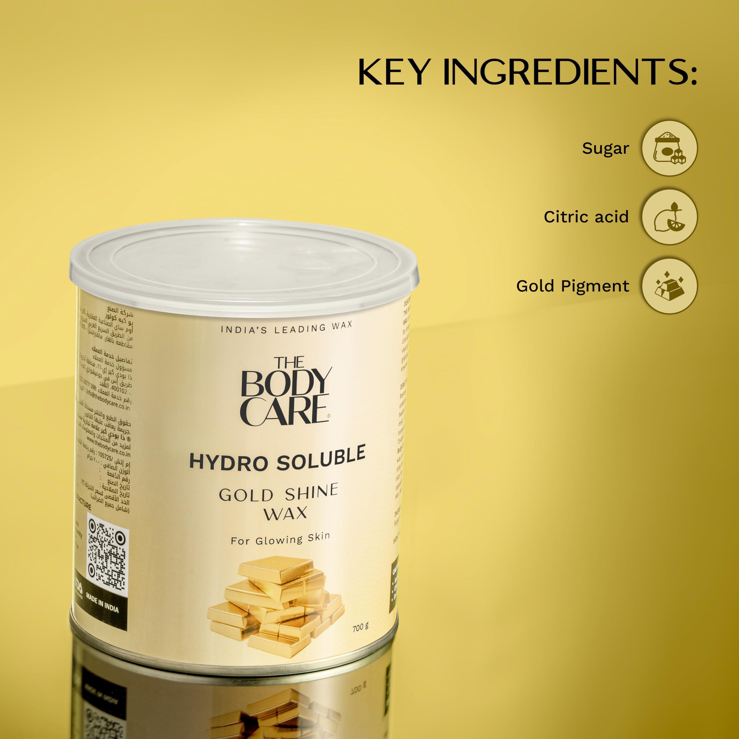 BODYCARE The Body Care Chocolate Wax - 600g & Gold Shine Wax - 700g | Combo Pack | Rich and Radiant Hair Removal