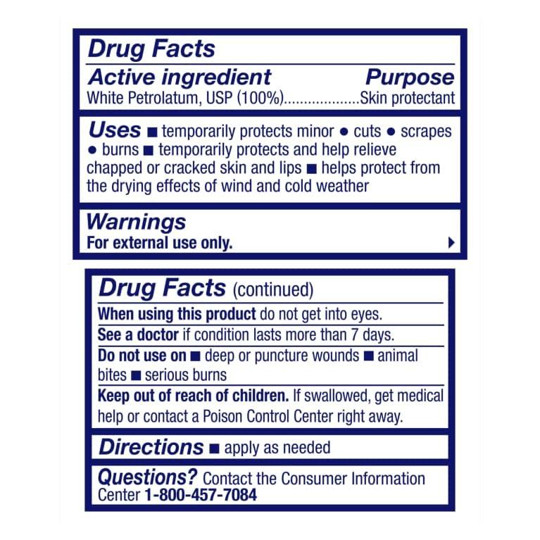 Vaseline Vaseline 50Ml Original Pure Petroleum Jelly X 2, Multicolor