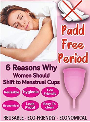 ORENAME ORENAME Menstrual Cup, Reusable Period Cup - Ultra-Soft, Comfortable & Leak-Proof Medical Grade Silicone - Tampon and Pad Alternative - (MEDIUM - 25 ML)