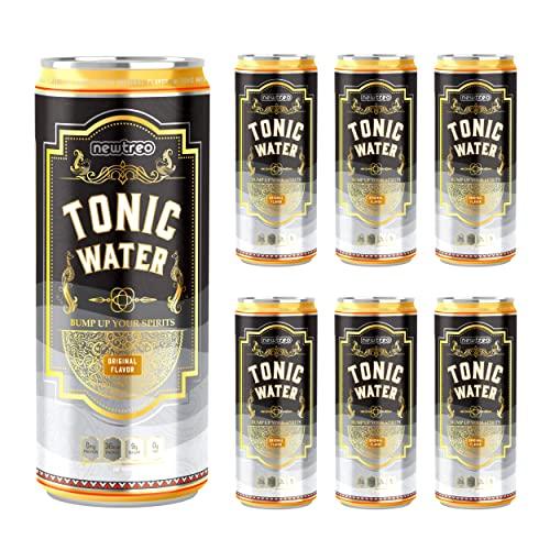Newtreo Newtreo Tonic Water | Strong Quinine | Indian Tonic | Original Flavour | Pack of 6 x 250ml cans | 100% Recyclable cans