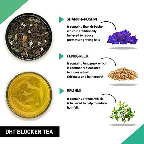 TEACURRY TEACURRY DHT Blocker Tea (2 Month Pack | 200 Grams) - Helps with Hair Growth, Shine, Repair & Strength