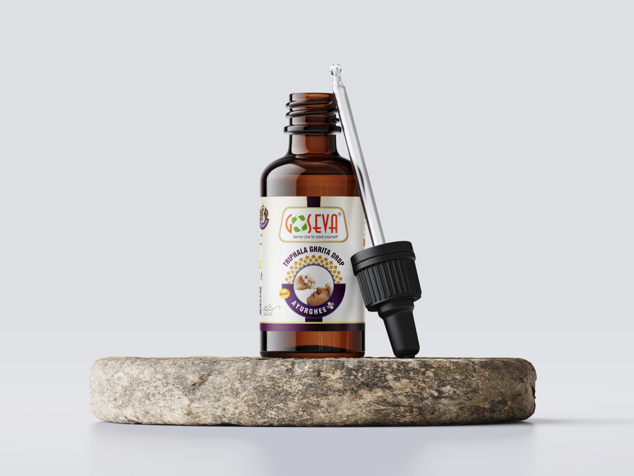 GOSEVA Triphala Nasya 10ml | Nasya Karma Kit | Panchagavya Nasya | Nasal Drop | Nabhi Oil | Belly Button Oil | Nasya | Gir Cow Nasya