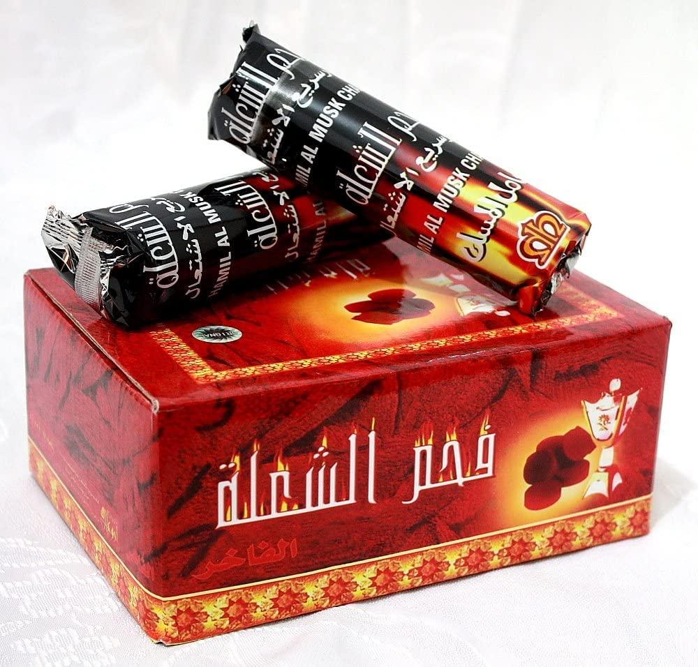 AN TRADERS an Traders Charcoal Tablets for Burning Dhoop/Frankincense Pack of 5 Rolls (50 Tablets/Disk) | Ideal for Your Home, Office, Hallway and Living Room