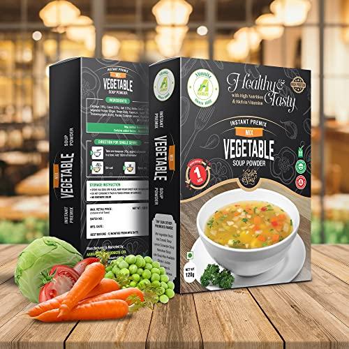 AARKAY Aarkay All Fresh Lemon & Coriander Soup With Mix Vegetable Soup pack | Instant Mix | High Protein | No Added Preservatives | No Chemical Pack of 2