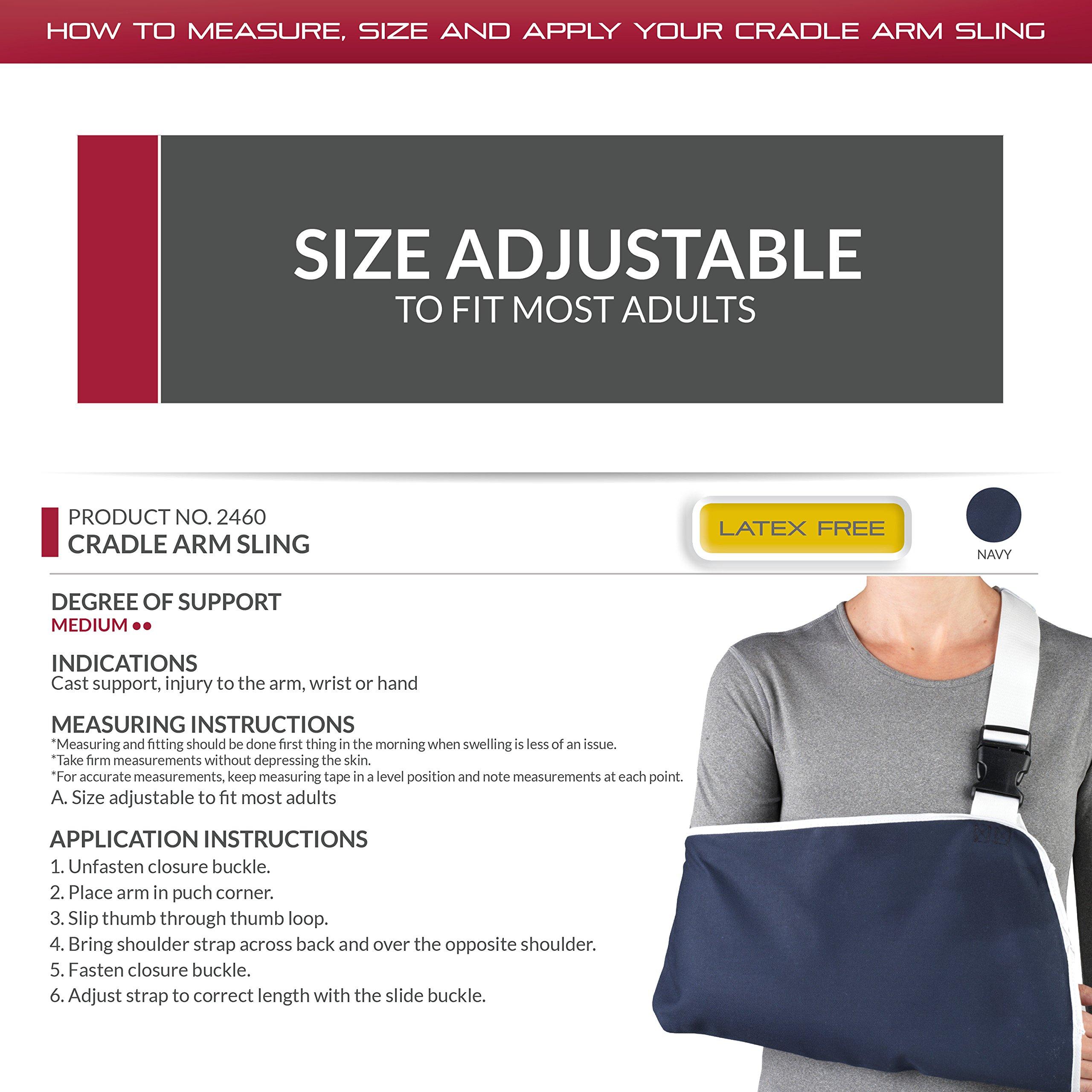 OTC OTC Cradle Arm Sling, Thumb Loop, Reversable Left or Right Shoulder