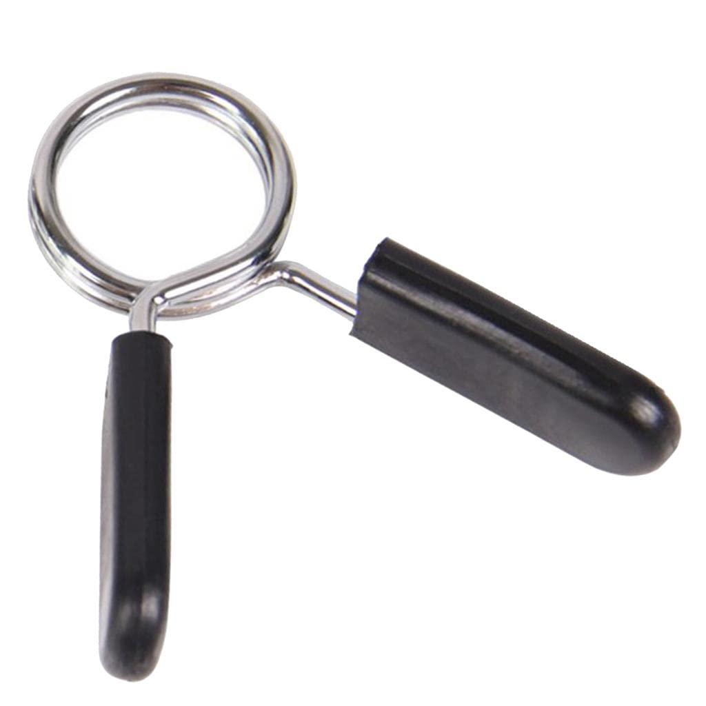 IVELECT Barbel Spring Clip Dumbbell Bar Collar Clamp Weightlifting Bar Lock 30mm