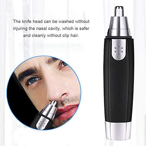 Qnotici YD-101 Nose Hair Trimmer Painless Ear Facial Hair Removal Water Resistant Hygienic Clipper Mirror Design for Nose Ear Eyebrow