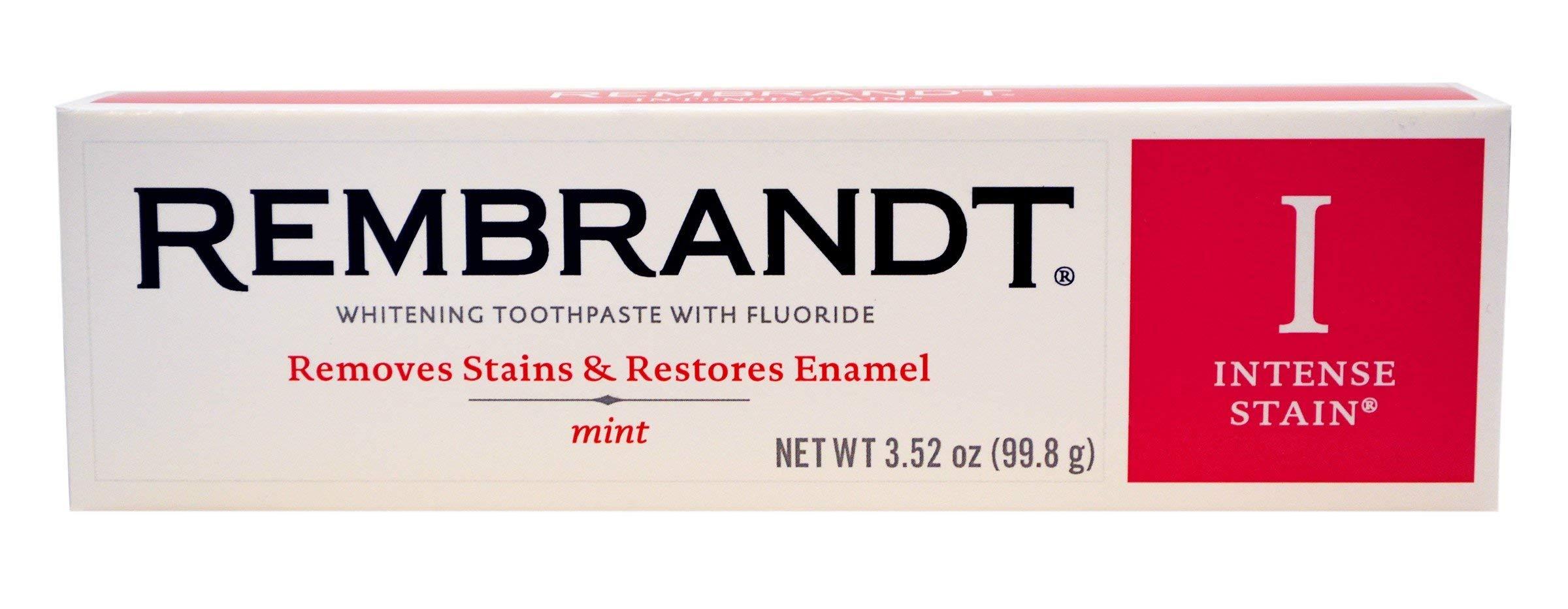 REMBRANDT Rembrandt Intense Stain Whitening Toothpaste with Fluoride Mint 3 oz (85 g)