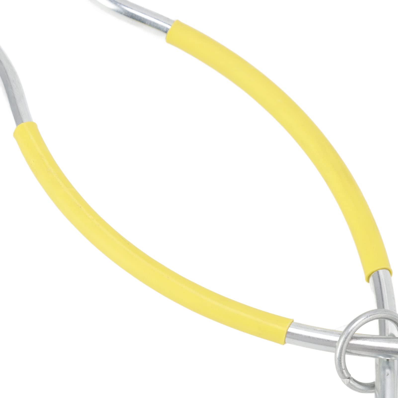 soobu Large Capacity Bull Nose Tweezers L Farm Luminous Hole Non-Drilled Metal Veterinary Cow Nose Tweezers (Yellow)