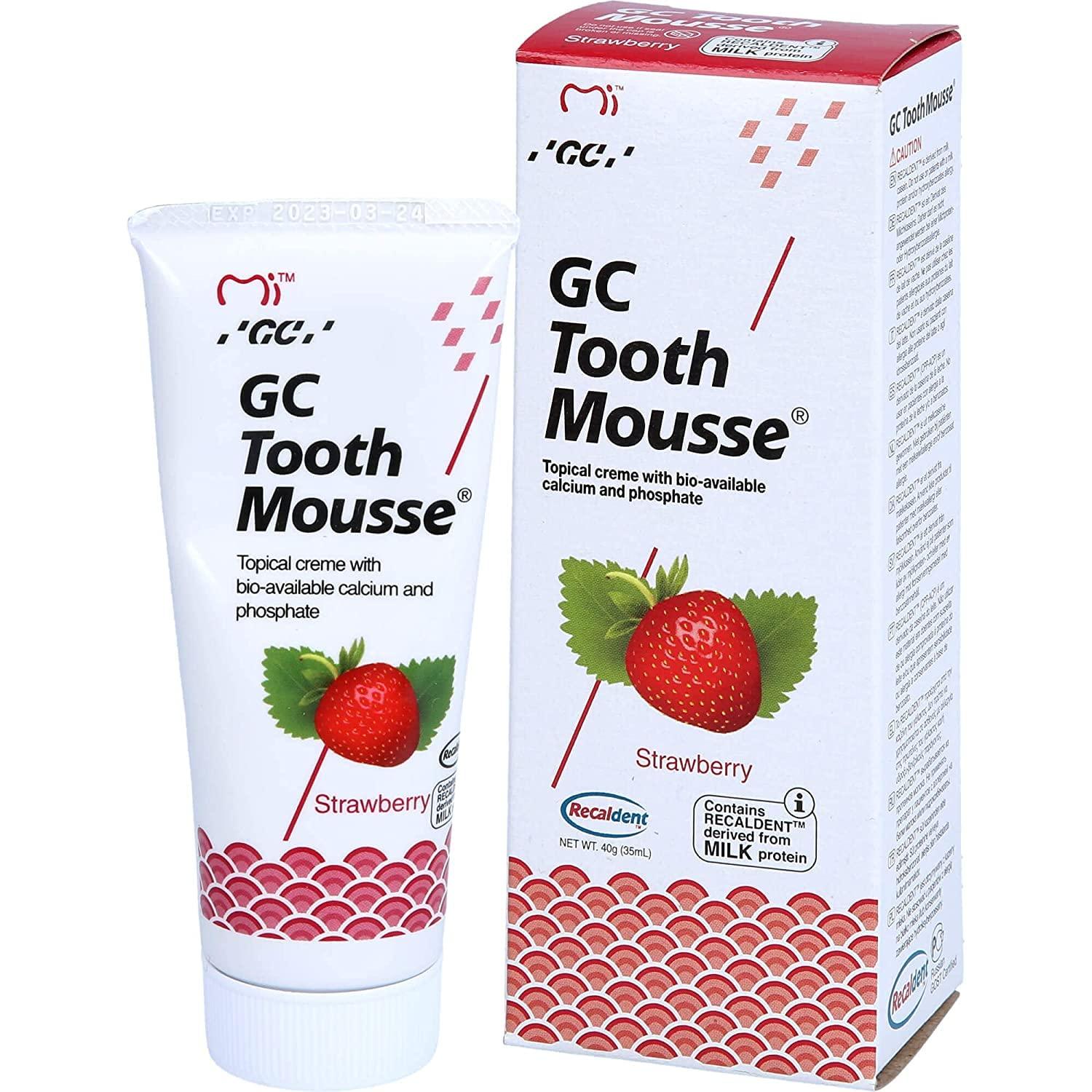 NavaFresh Basics gc tooth mousse(strawberry)40gm