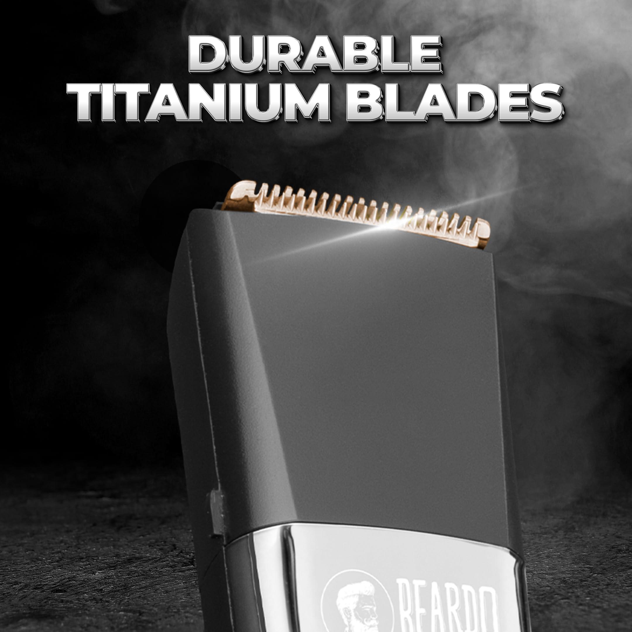BEARDO Beardo Chrome Beast Multipurpose Full Body Groomer Trimmer Set For Men | 40 Length Settings | 8 attachments | Beard/Hair/Body/Precision/Ear/Nose Trimmer|With Dock|90 min. run time | All-in-1 trimmer | Gift For Brother | Gift For Friends