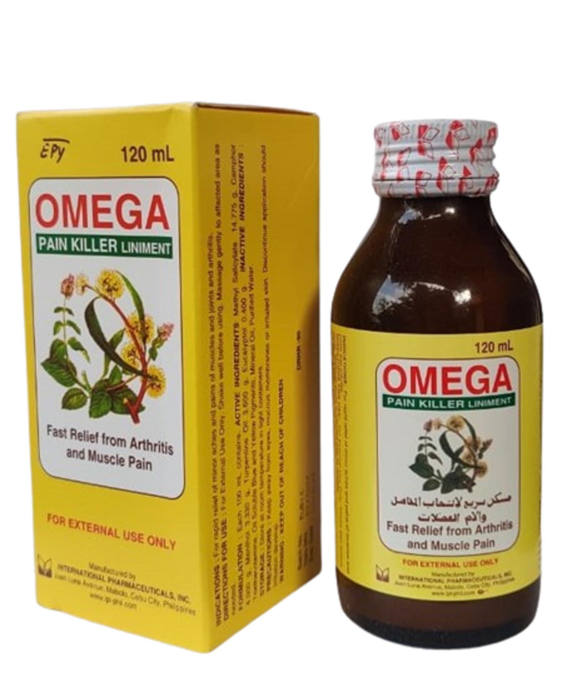 Unarv OMEGA Pain Killer Balm Relief Liniment Oil for Arthritis and Muscle Pain -120ml