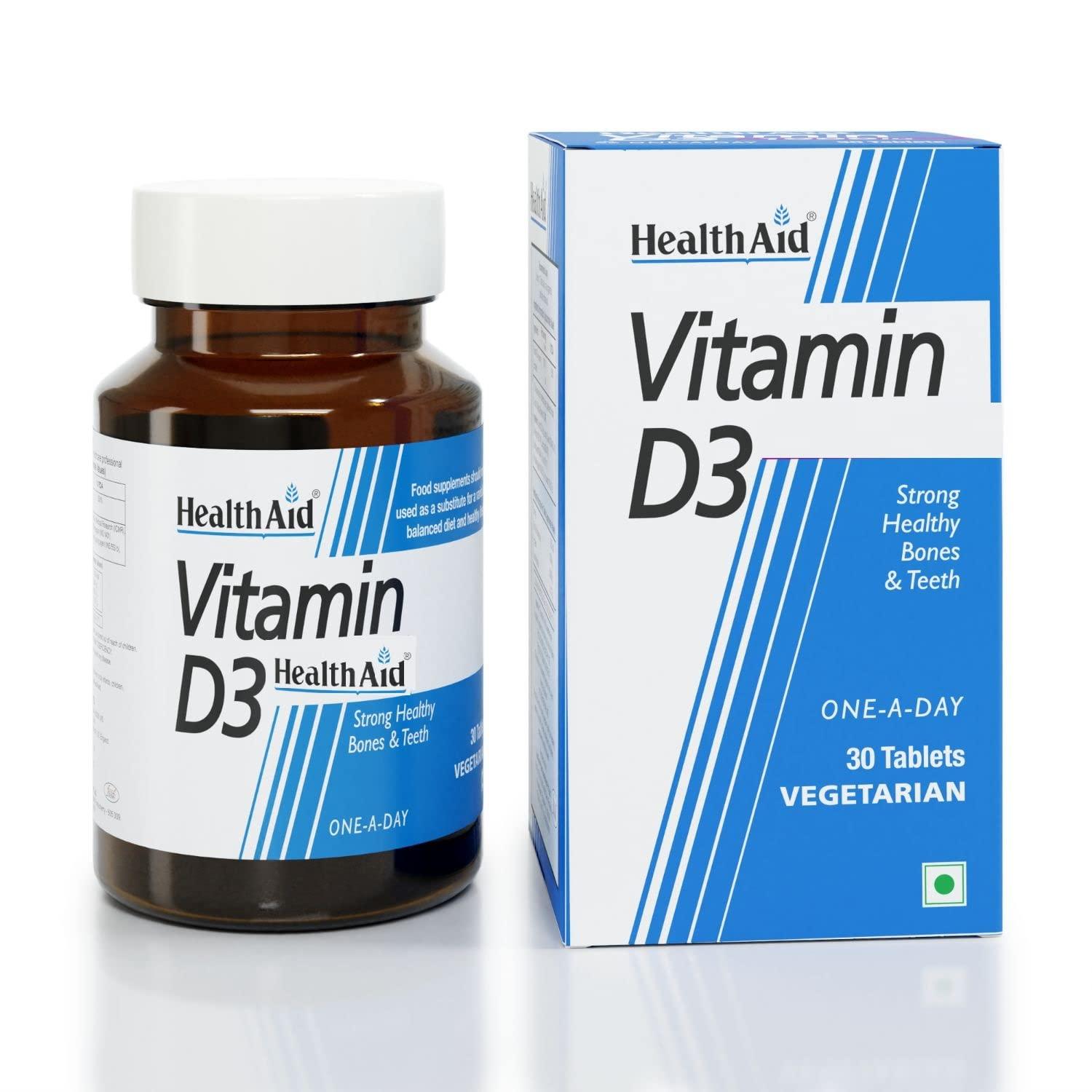 Health Aid HealthAid Vitamin D3-30 Vegetarian Tablets