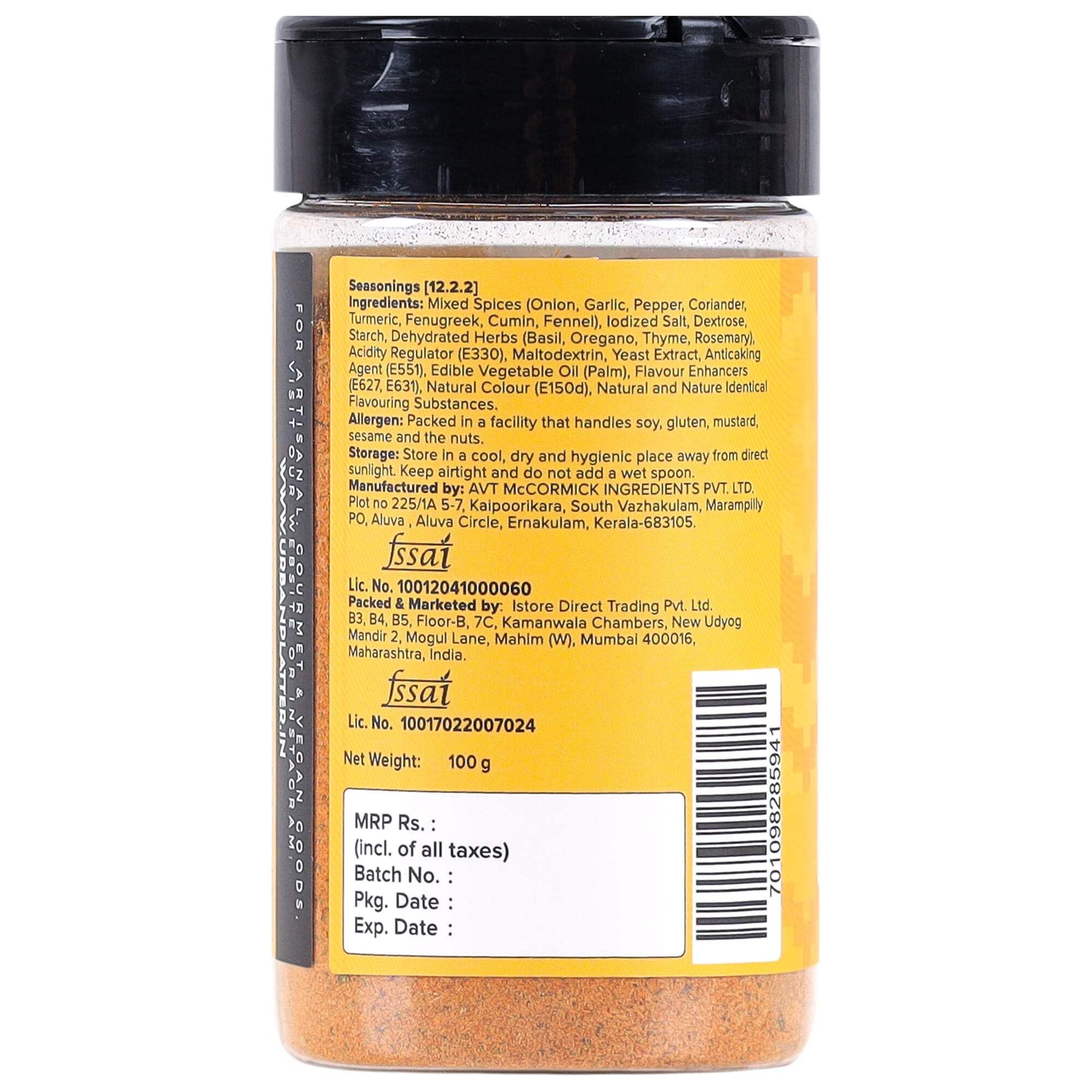 urban platter Urban Platter Mexican Fajita Seasoning, 100g
