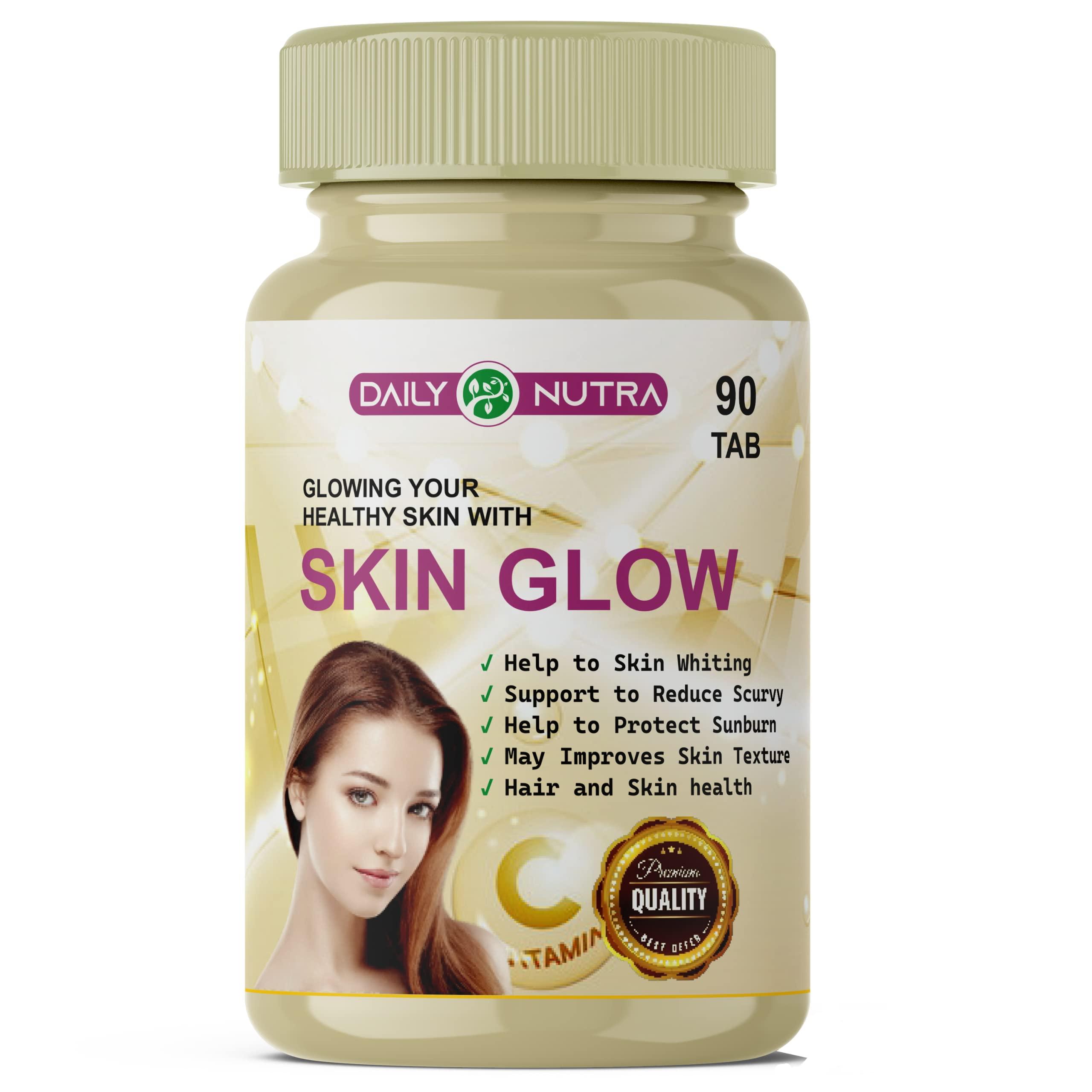 DAILY NUTRA DAILY NUTRA Skin Glow Support Skin health and immunity - 90 Veg ORANGE Chewable Tablets