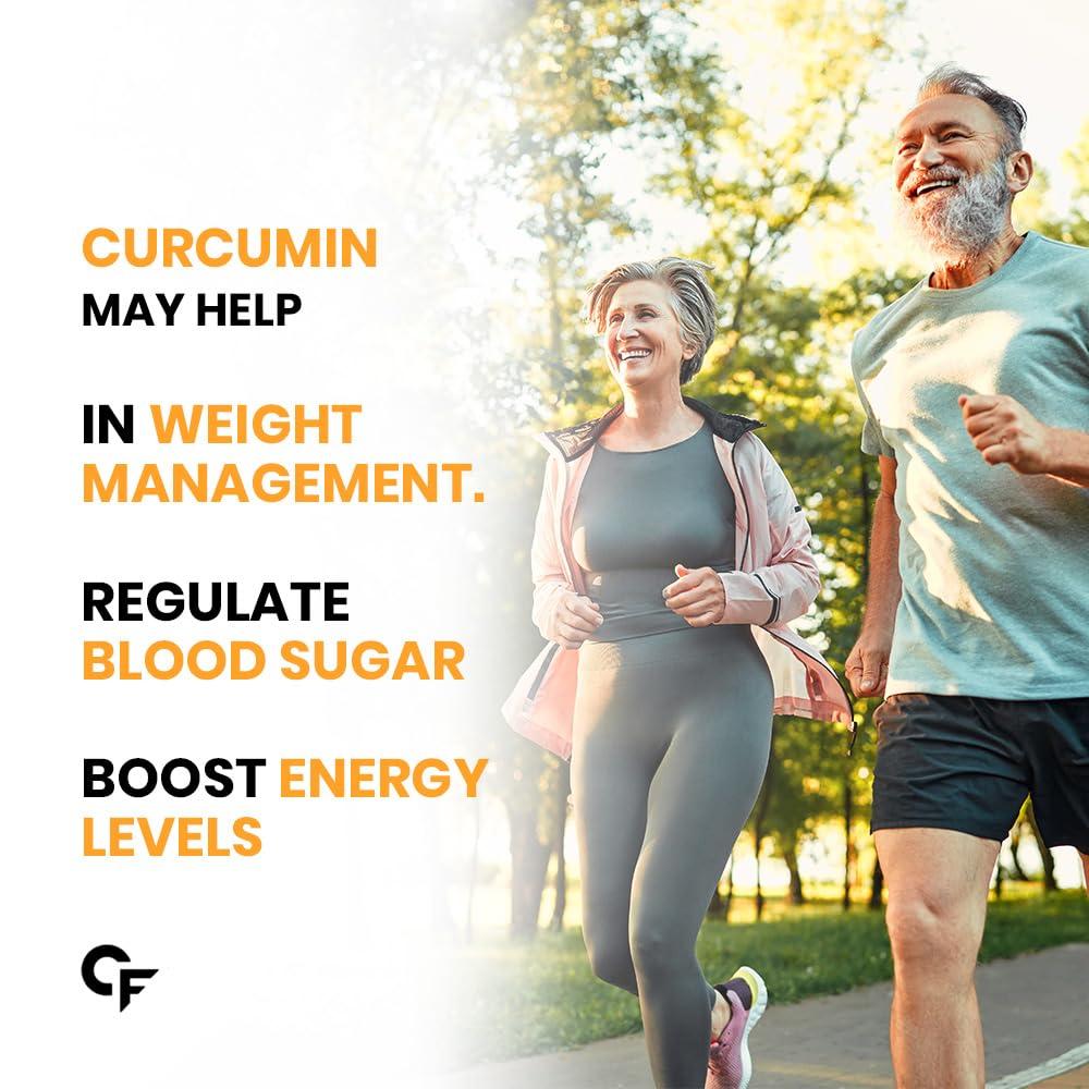 Carbamide Forte Carbamide Forte Curcumin Tablets with Piperine and 95% Curcuminoids | Anti inflammatory Supplement for Adults | With Curcuma Longa, Turmeric & Ginger Root extract | 60 Veg Tablets