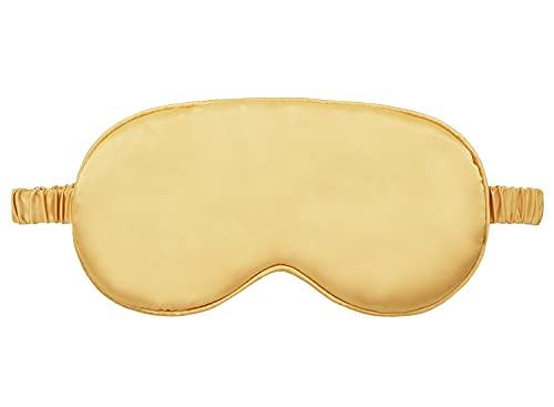 Bella Monza Bella Monza Luxuary Silk Gold Sleeping Eye Mask With Silk Elastic Strap |Storage Pouch|Gift Box|