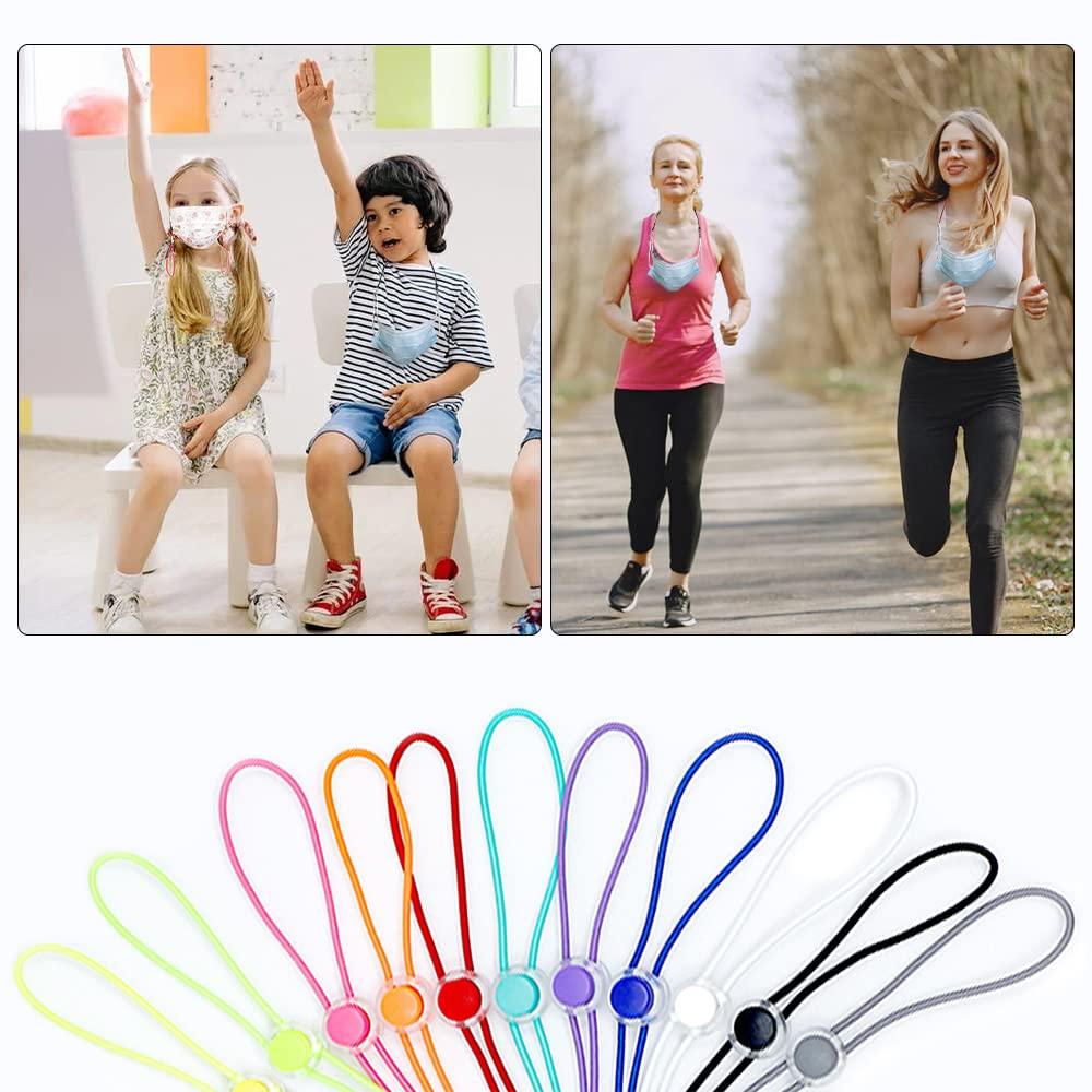 Flocovers Face Mask Lanyards, Mask Holder Adjustable Mask Lanyard for Women Men Kids, Child, Small
