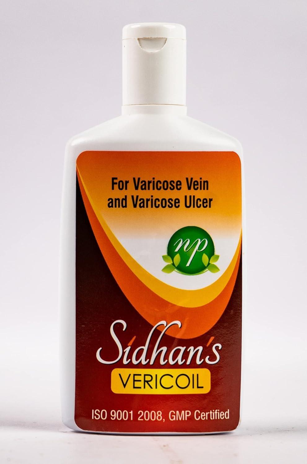 Sidhan\'s VERICOIL Sidhan\'s VERICOIL Massage Oil For Varicose Vein, 100% Ayurvedic (100 Ml (Pack of 1))