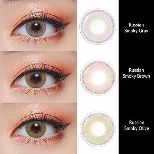 O-LENS O-LENS 1Day Russian Smoky Grey - Coloured Contact Lens (Daily Disposable, -5.00 / 10pcs / Grey), Natural Looking & Comfy Eye Color Lenses