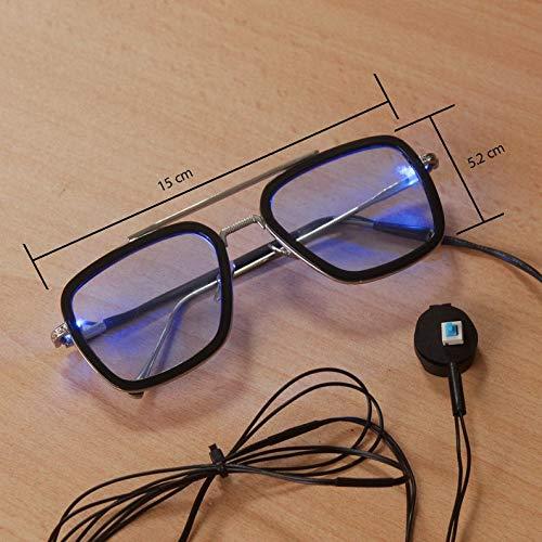 Roshfort Roshfort Avengers Infinity War Tony Stark Iron Man Unisex Sunglasses Eyeware Frame Transparent