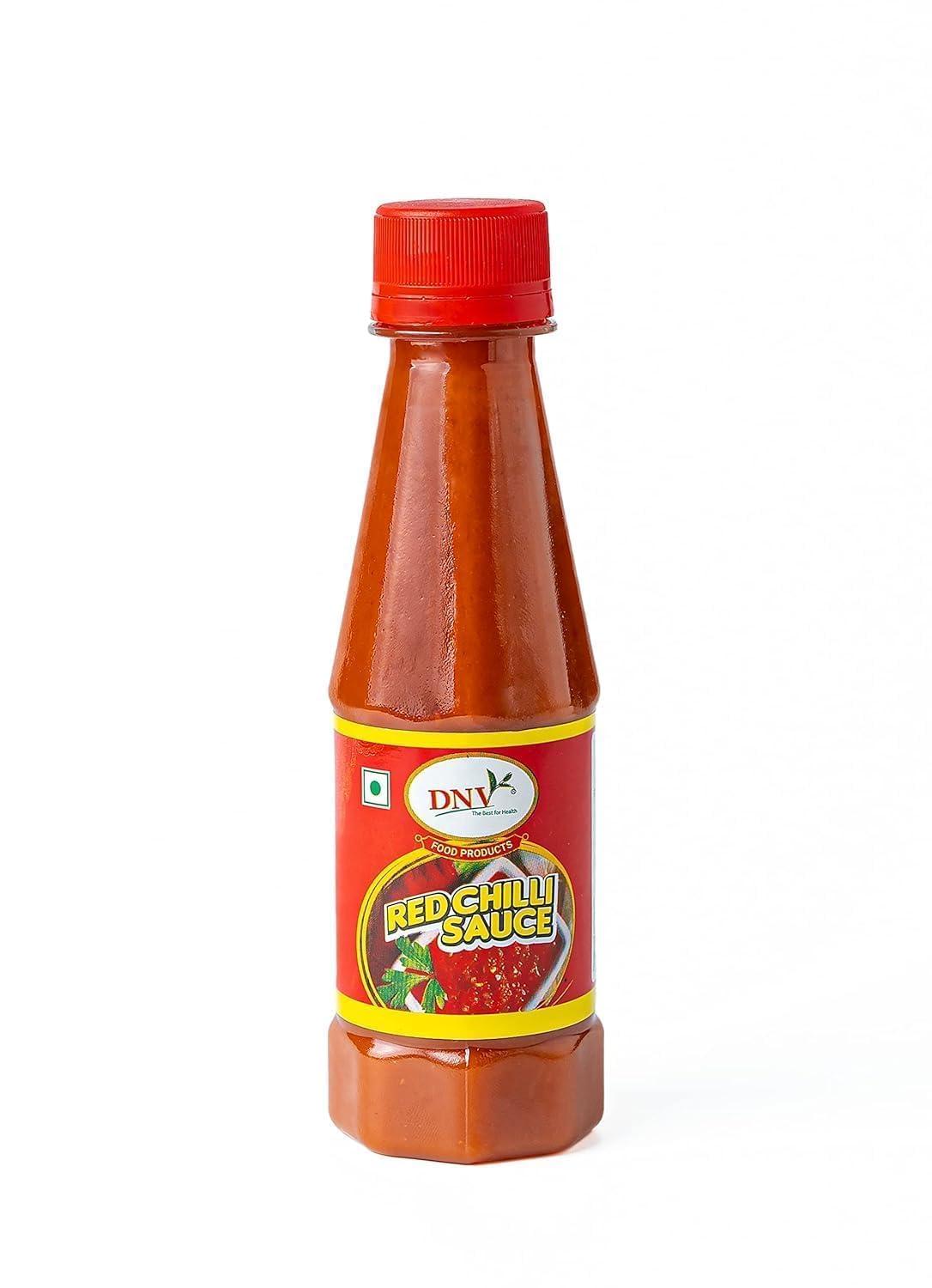DNV DNV - Spicy Red Chilli Sauce and Tomato Ketchup Sauce Combo Pack of 400gm (200g x 2)