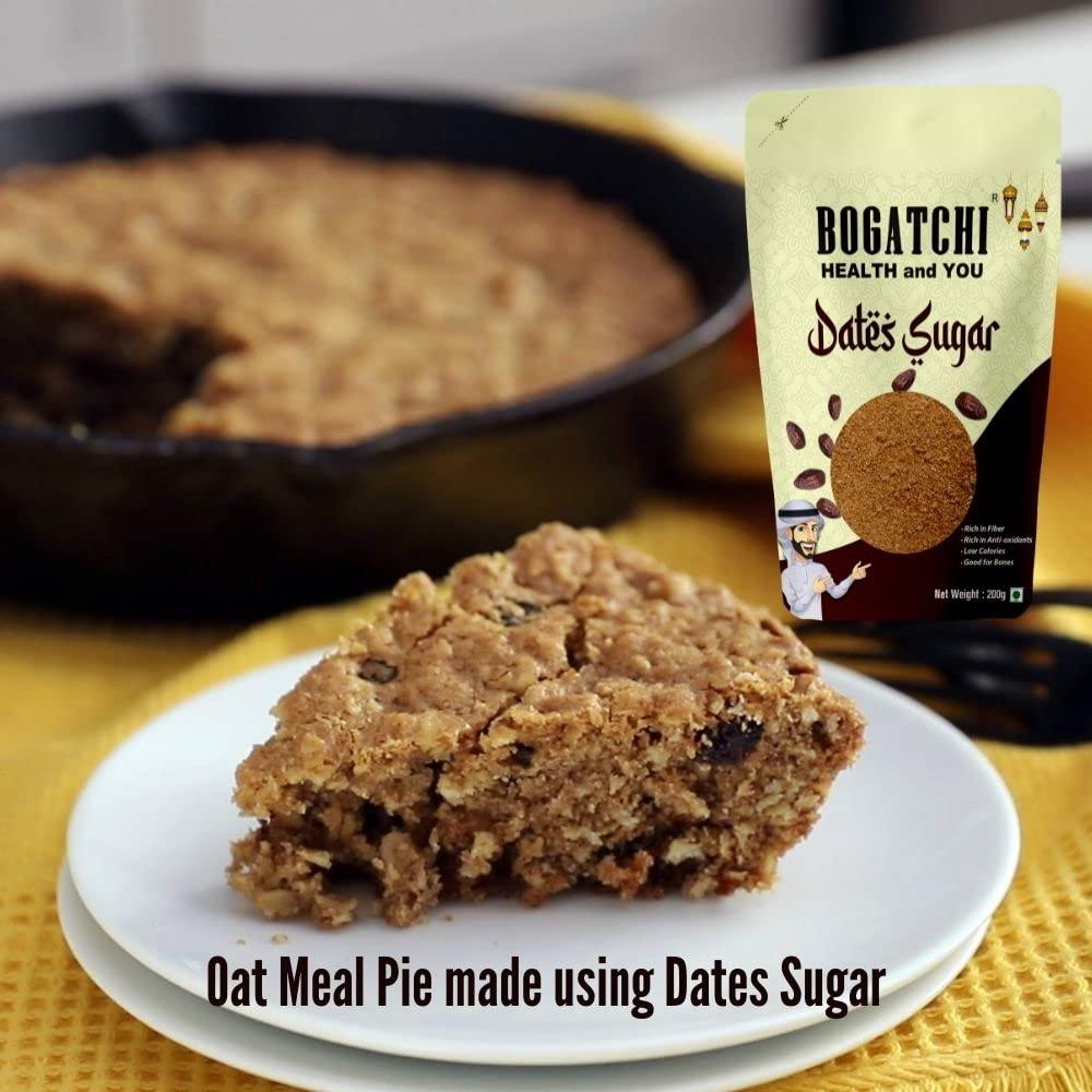 BOGATCHI BOGATCHI Sugar Free Natural Sweetner, Dry Dates Sugar, Dates sugar powder for kids, Arabian dates powder, Kharek powder, Dried Dates Powder, Natural dates Sugar for baking, Kharik Dates Powder-200g
