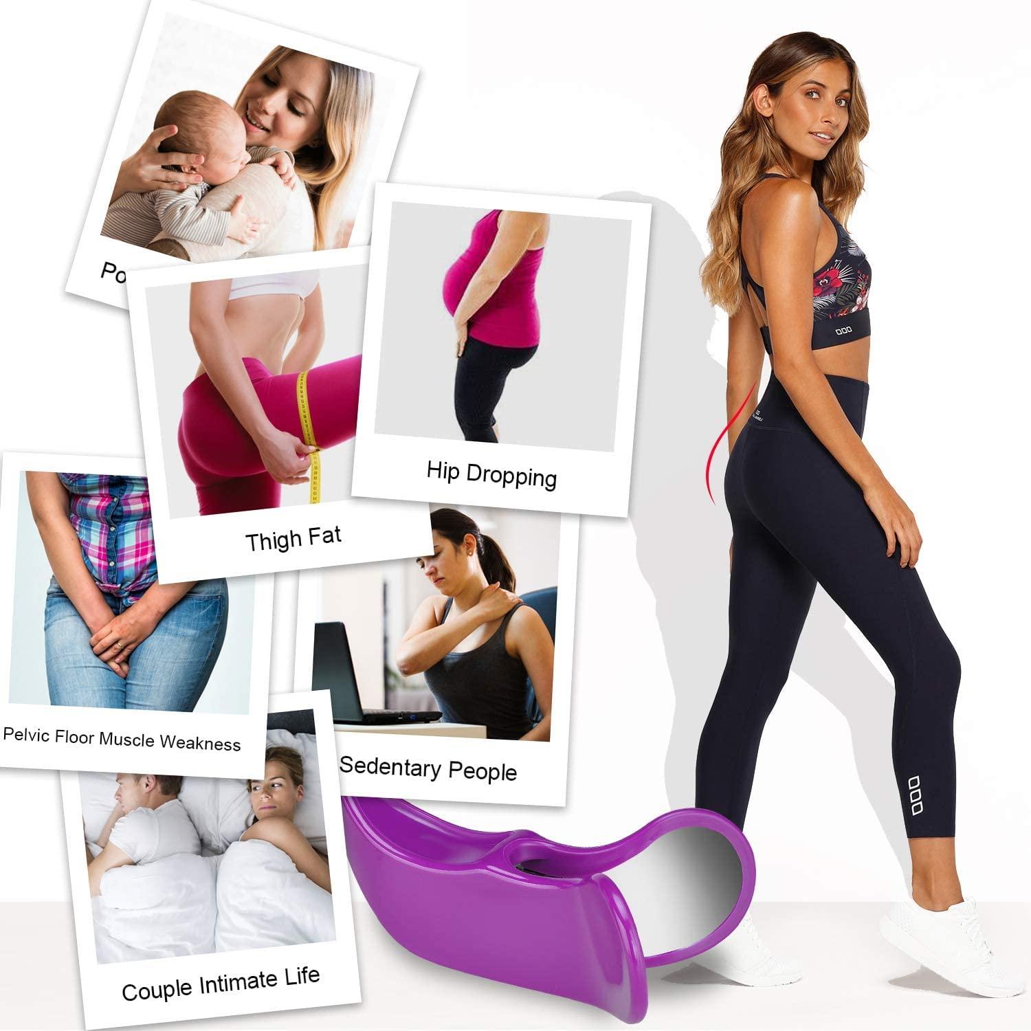 Ostin Ostin Hip Trainer & Booty Workout Equipment | Compact & Portable Butt Lifter Machine Inner Thigh Exerciser for Hip Strengthening Bladder Control Device (Magenta)