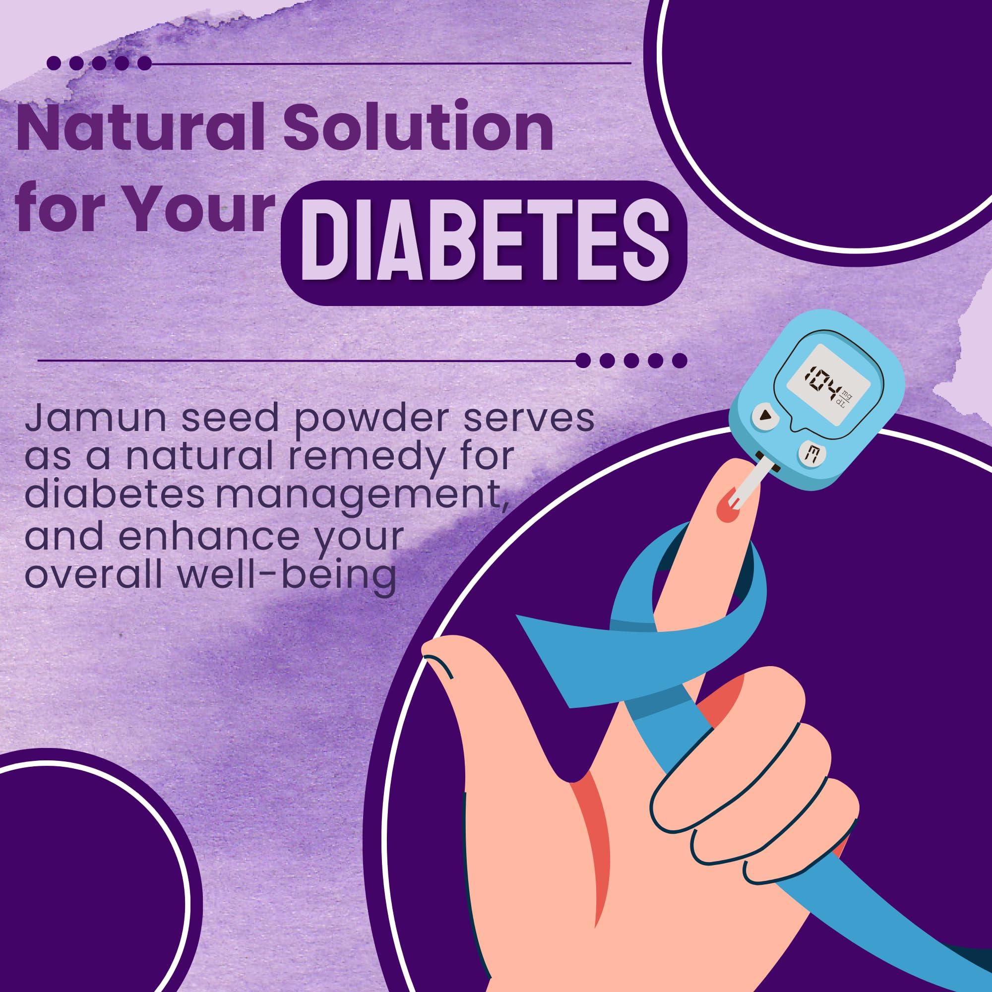 UltiCure UltiCure Ayurveda Jamun Seed Powder for Diabetes - 150 g 100% Natural Made with Oldest Traditional Method Good for Diabetes, Control blood glucose level.