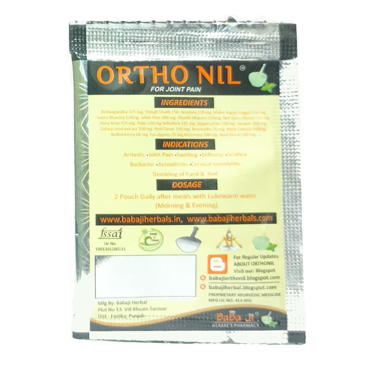 AZANU ORTHO NIL POWDER | 56 SACHETS | BABA JI HERBALS | PAIN RELIEF | FREE AZANU GOOD ORTHO CREAM