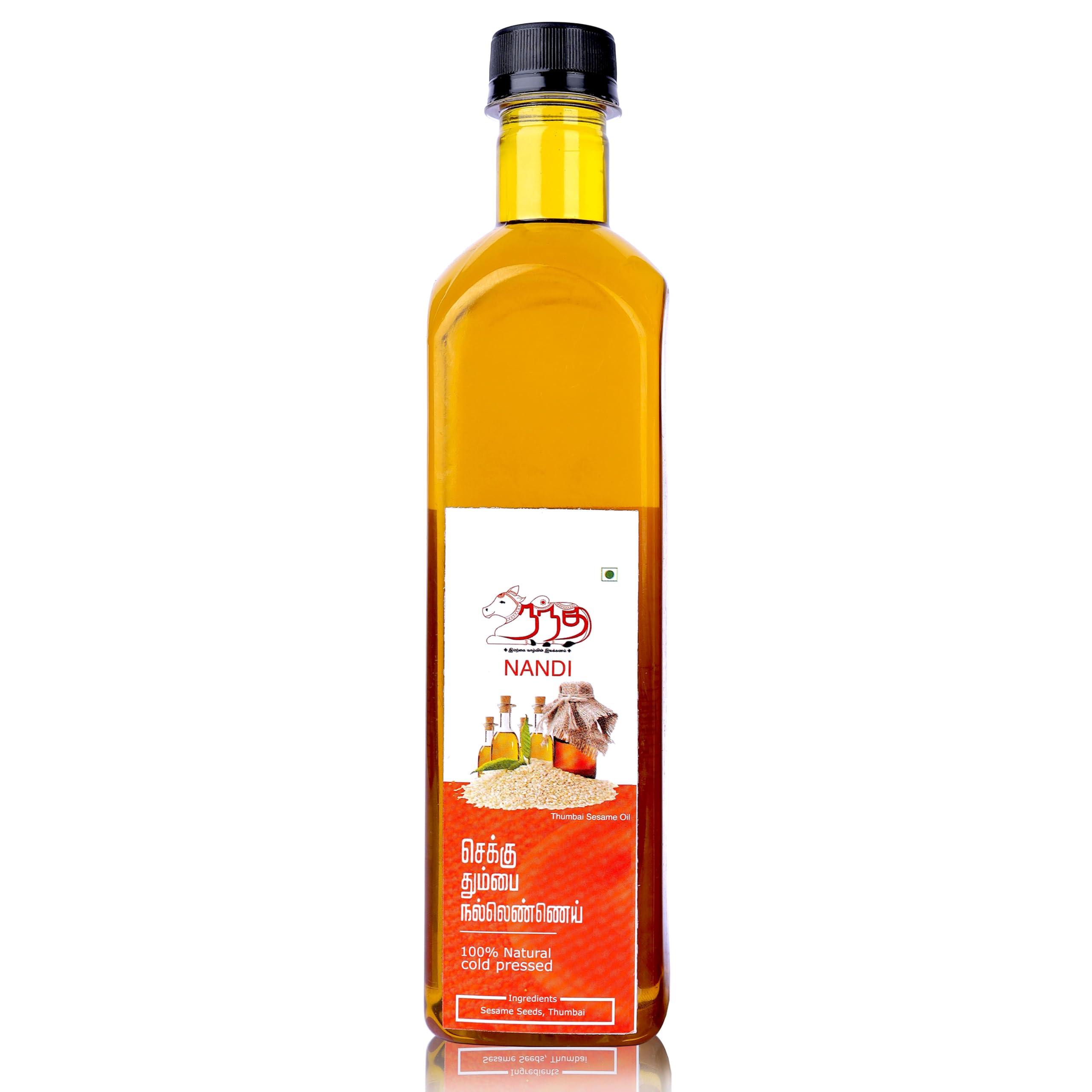 NANDI Nandi Premium Cold Pressed Thumbai Seasame Oil (thumbai nallennai) (500 ml)