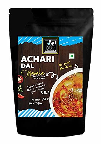 365 STORE TO DOOR 365 STORE TO DOOR Indian Spice - Jain Achari Dal Masala, 250 gm | Homemade Powdered | Spices for Healthy Cooking | Ready to use | All Seasonings Spices | Spice Mix – Pack of 1